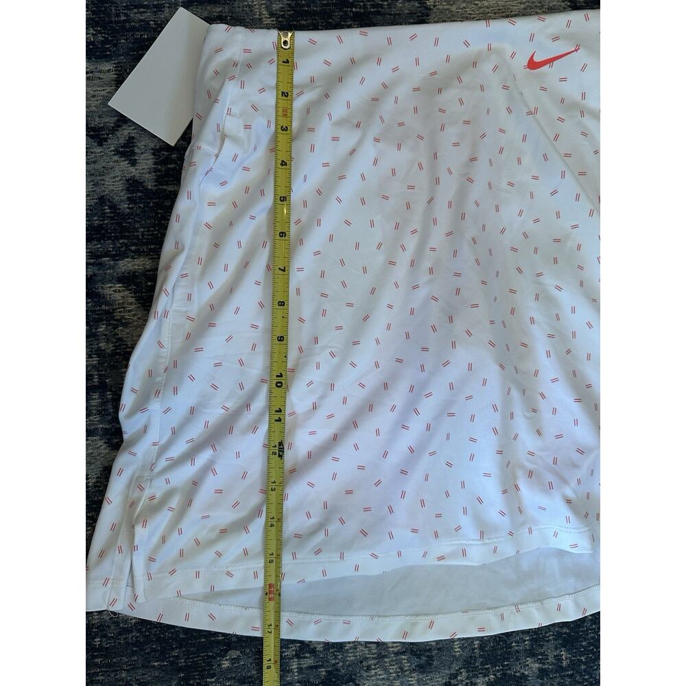 Women's Dri-Fit Victory Golf Skort White Orange UPF 40+ Pockets Size Small NEW - Picture 7 of 8